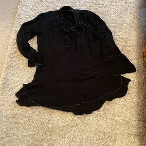 Great beaded trim black dress